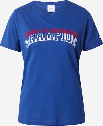 Champion Europe Women Full Script Logo Crewneck Tee – Dark Blue - ANTHEM