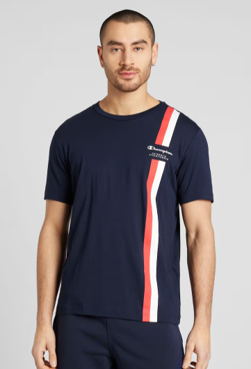 Champion Europe Graphic Crewneck T-Shirts – Navy