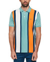 Original Penguin Vertical Stripe Short Sleeve Polo Shirt – Oil Blue