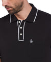 Original Penguin 3D Earl Short Sleeve Polo Shirt – True Black