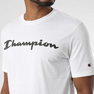 Champion Europe Men Crewneck T-Shirt – White