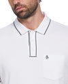 Original Penguin 3D Earl Short Sleeve Polo Shirt – Bright White