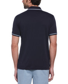 Original Penguin 3D Earl Short Sleeve Polo Shirt – Dark Sapphire