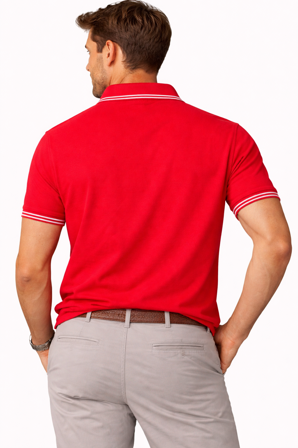 Original Penguin Organic Interlock Tipped Short Sleeve Polo Shirt - ANTHEM