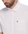 Original Penguin Ecovero™ Oxford Short Sleeve Button-Down Shirt – Parfait Pink