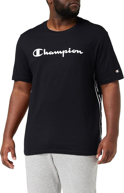Champion Europe Men Crewneck Tee – Black - ANTHEM