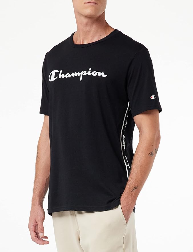 Champion Europe Men Crewneck Tee – Black - ANTHEM