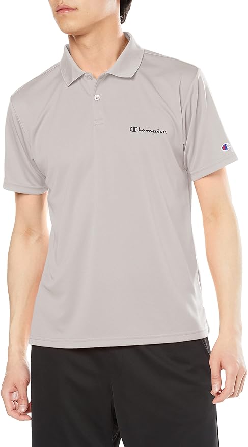 Champion Japan Left Script Polo Shirt – Oxford Gray - ANTHEM