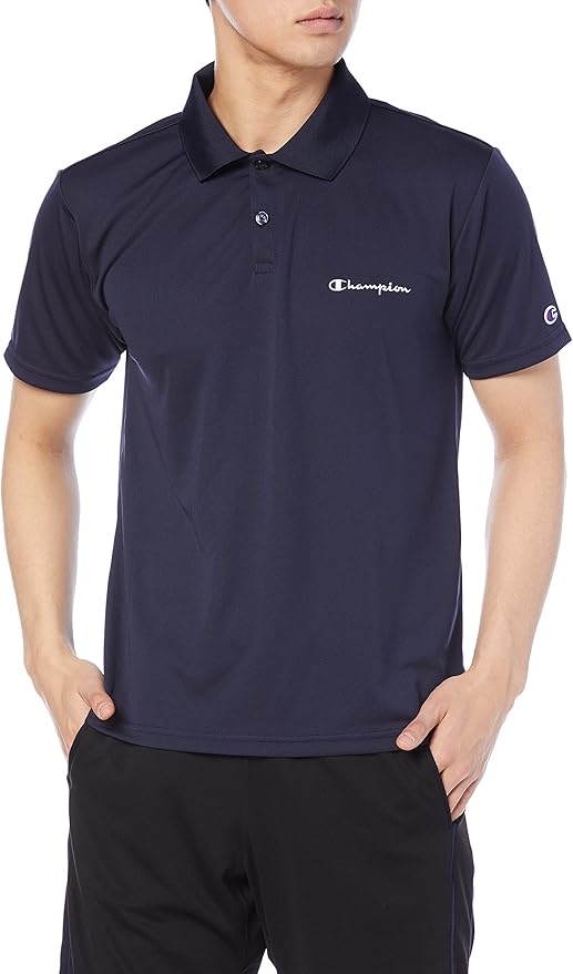 Champion Japan Left Script Polo Shirt – Dark Navy - ANTHEM