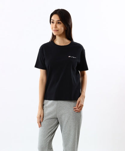 Champion Japan Round Neck Womens Short Sleeve Tee Black