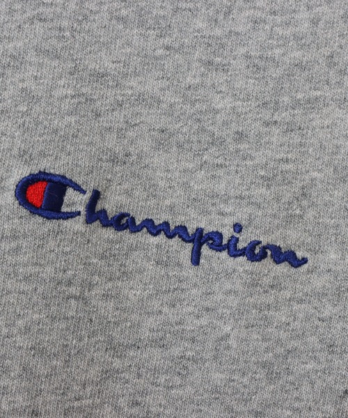 Champion Japan Round Neck Womens Short Sleeve Tee Oxford Gray