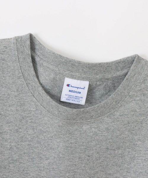 Champion Japan Round Neck Womens Short Sleeve Tee Oxford Gray