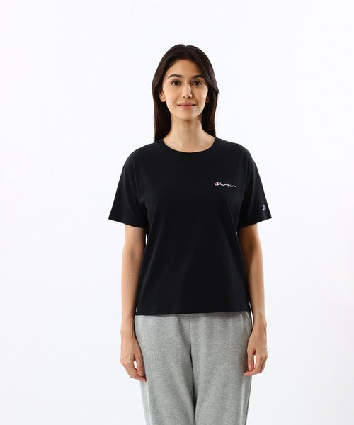 Champion Japan Round Neck Womens Short Sleeve Tee Black