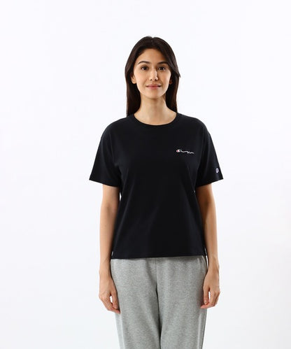 Champion Japan Round Neck Womens Short Sleeve Tee Black