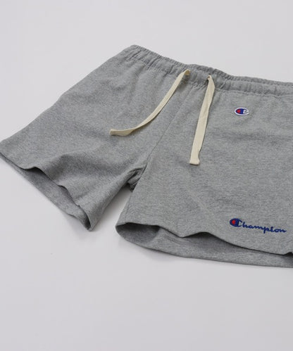 Champion Japan Script Logo Womens Shorts Oxford Gray