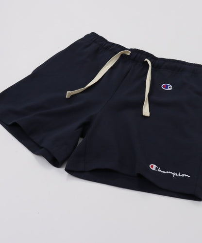 Champion Japan Script Logo Womens Shorts Navy