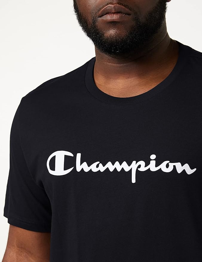 Champion Europe Men Crewneck Tee – Black - ANTHEM
