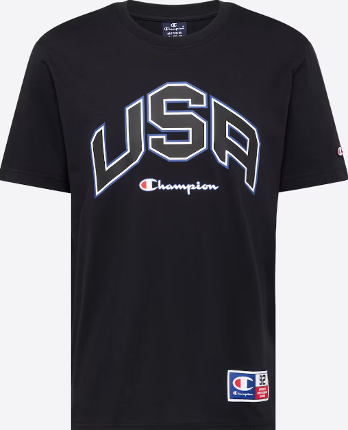Champion Europe Graphic Crewneck T-Shirts – Black