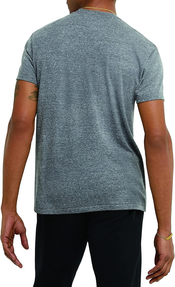 Champion USA Men’s Classic Script Logo Tee – Gun Smoke PE Heather - ANTHEM