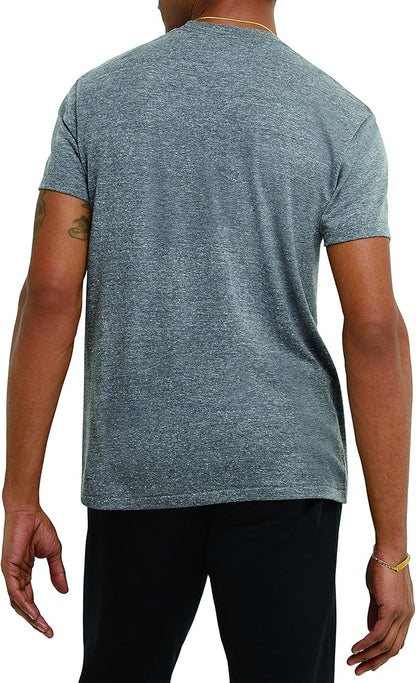 Champion USA Men’s Classic Script Logo Tee – Gun Smoke PE Heather - ANTHEM