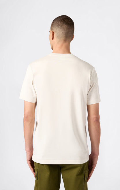 Champion Europe Men’s Crewneck Tee with Embroidered – White - ANTHEM