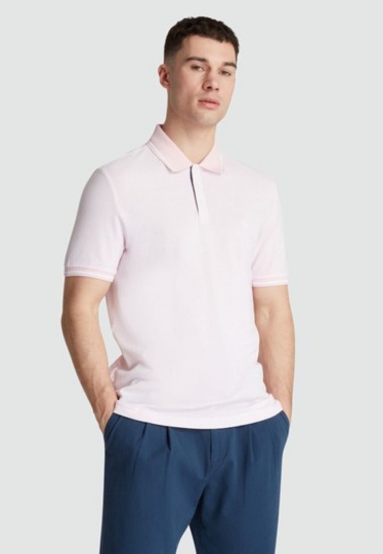 Original Penguin Cotton Interlock Tipped Polo - ANTHEM
