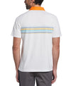 Original Penguin Engineered Chest Stripe Pique Short Sleeve Polo Shirt - Bright White