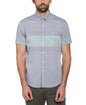 Original Penguin Poplin Striped Short Sleeve Button-Down Shirt – Oil Blue - ANTHEM