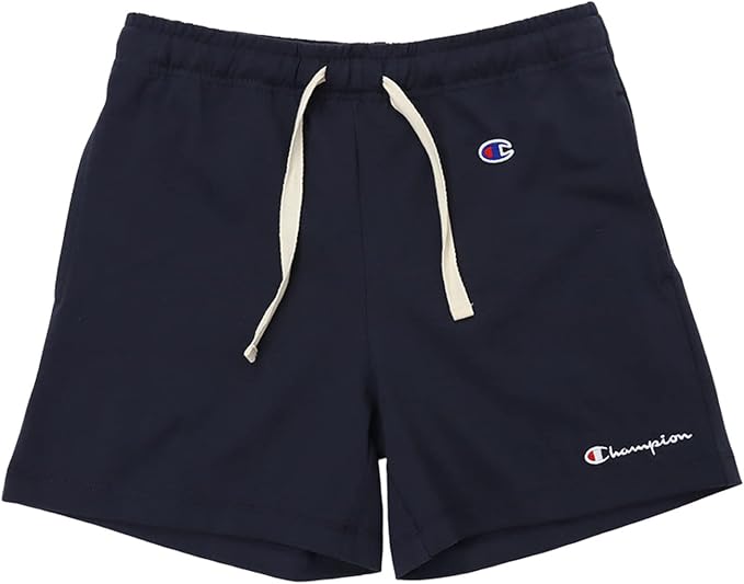 Champion Japan Script Logo Womens Shorts Navy - ANTHEM