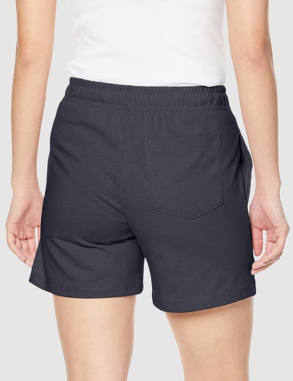 Champion Japan Script Logo Womens Shorts Navy - ANTHEM