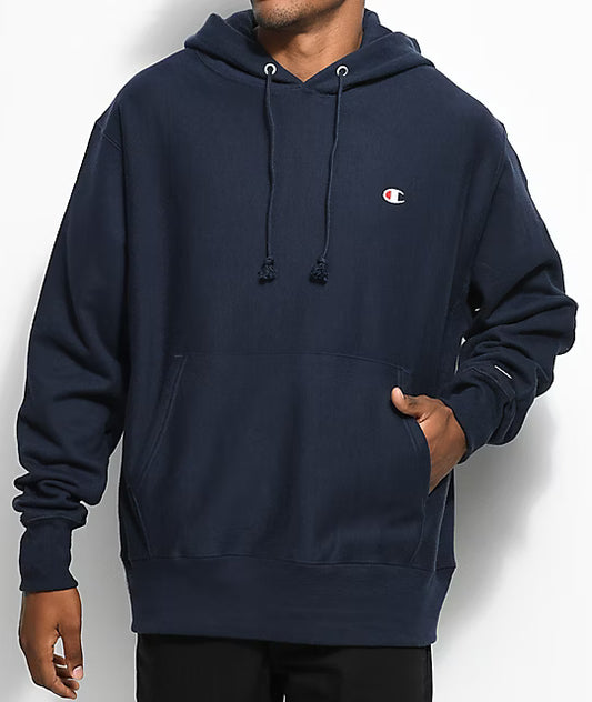 Champion Japan C Logo Hooded Sweatshirt – Navy - ANTHEM