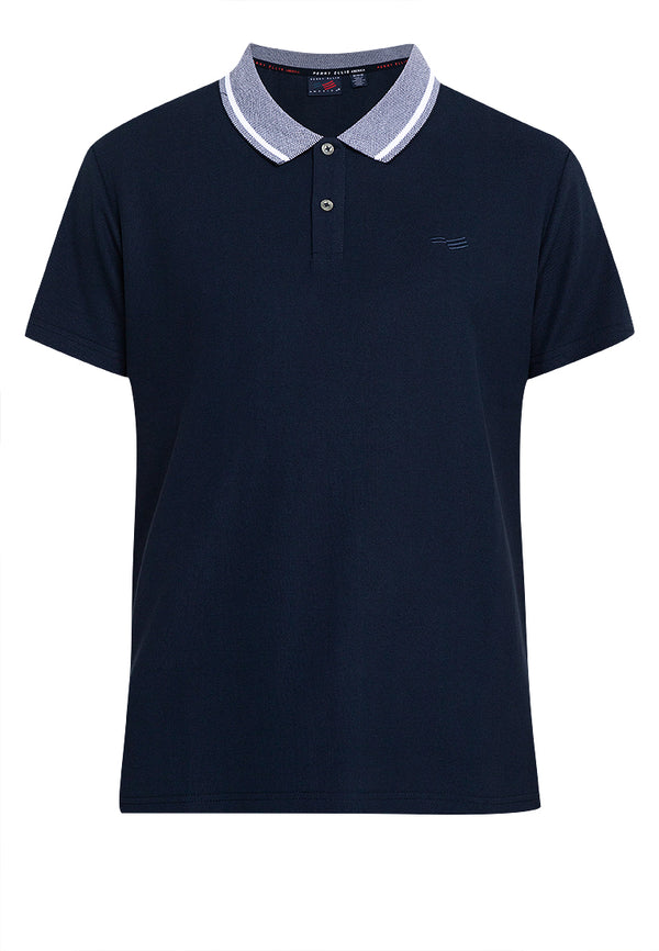 Perry Ellis America Open Chest Knit Polo Shirt