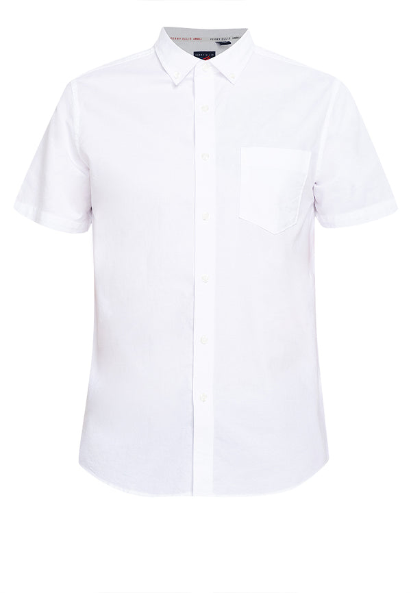 Perry Ellis America Woven Short Sleeve Oxford Shirt