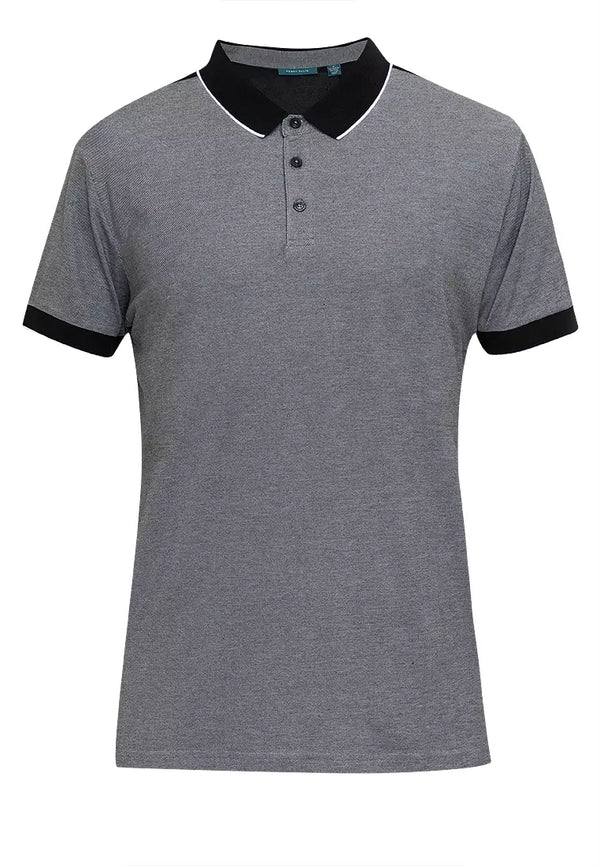 Perry Ellis Open Chest Knit Polo Shirt