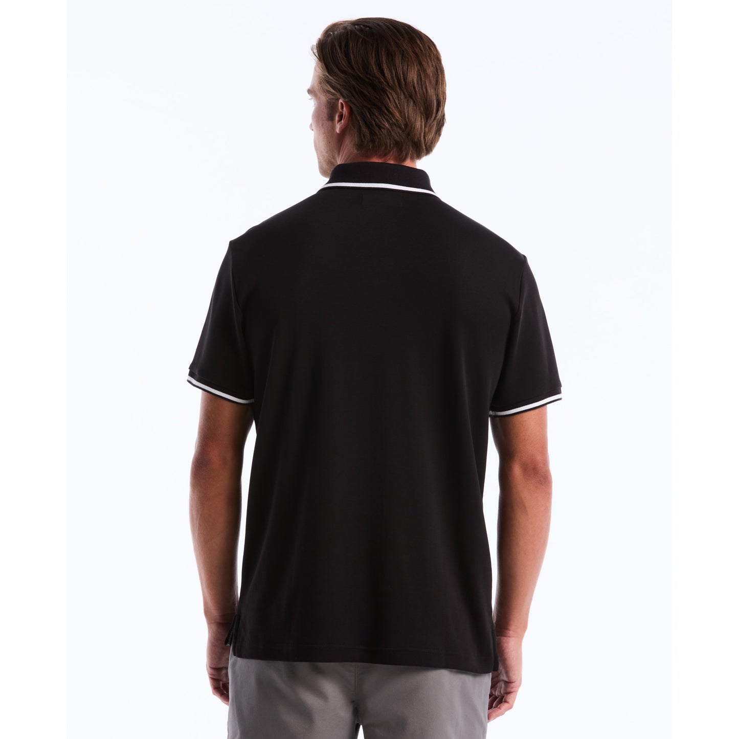 Original Penguin Cotton Interlock Tipped Polo - ANTHEM
