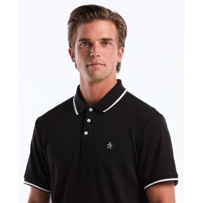Original Penguin Cotton Interlock Tipped Polo - ANTHEM