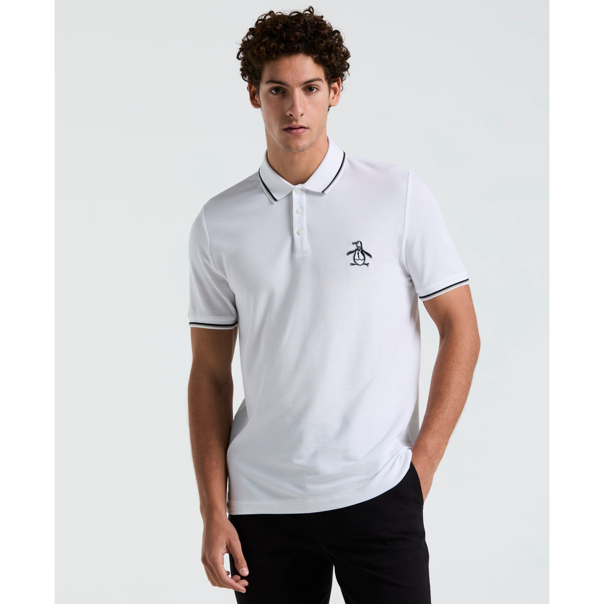 Original Penguin Mega Pete Cotton Pique Polo - ANTHEM