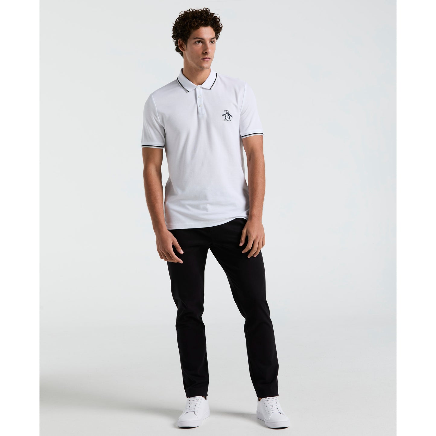Original Penguin Mega Pete Cotton Pique Polo - ANTHEM