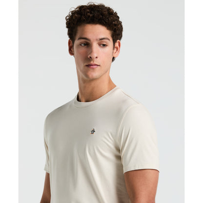 Original Penguin TV Pete Organic Cotton Short Sleeve Tee in Birch