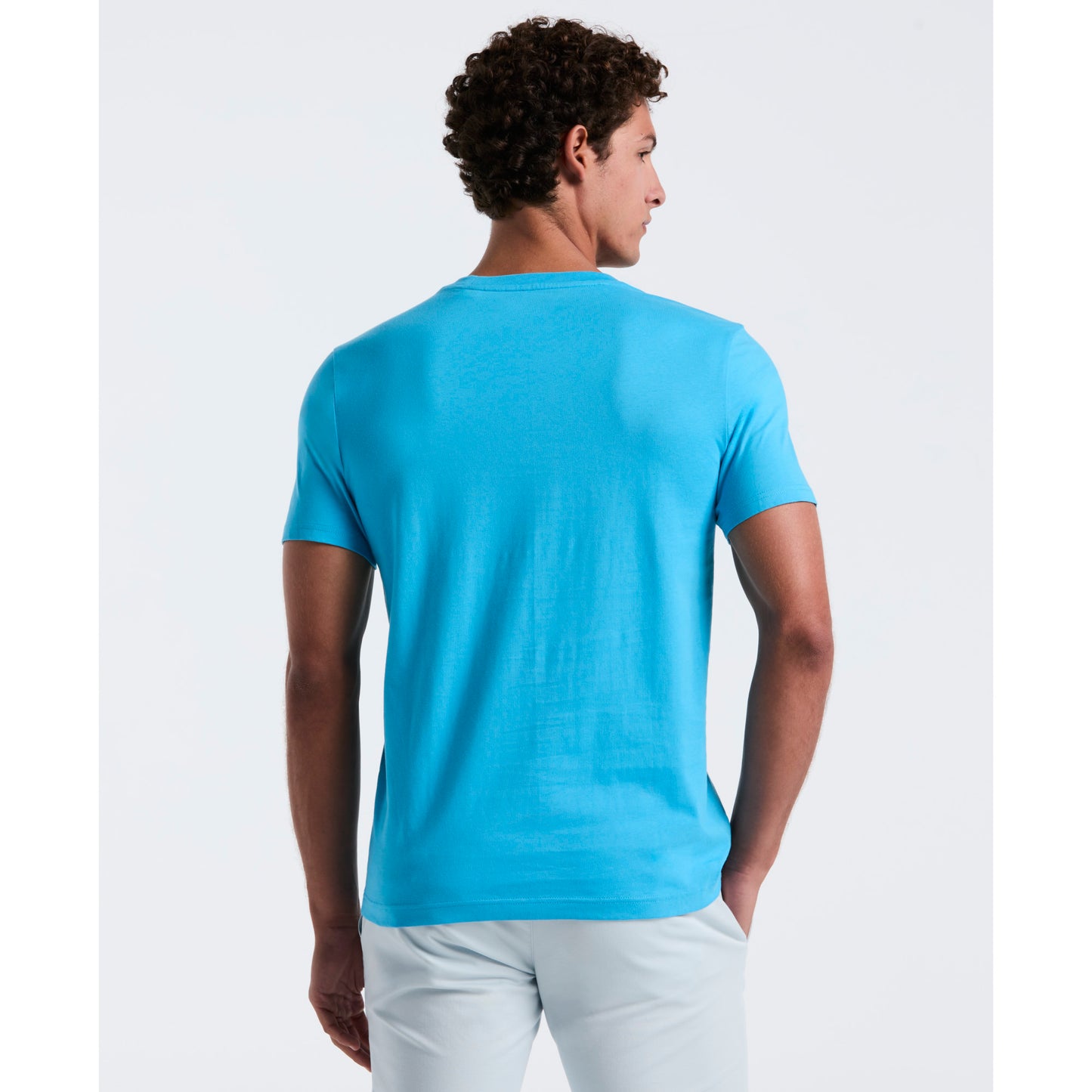Original Penguin TV Pete Organic Cotton Short Sleeve Tee in Horizon Blue - ANTHEM