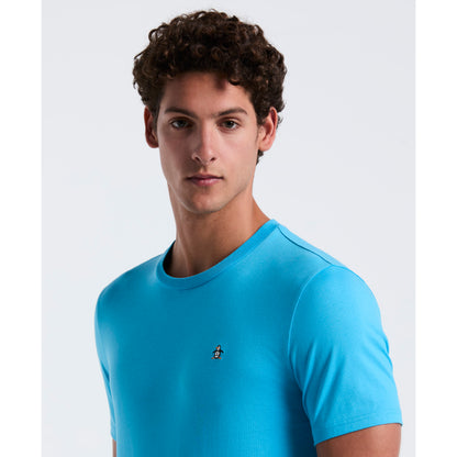 Original Penguin TV Pete Organic Cotton Short Sleeve Tee in Horizon Blue - ANTHEM