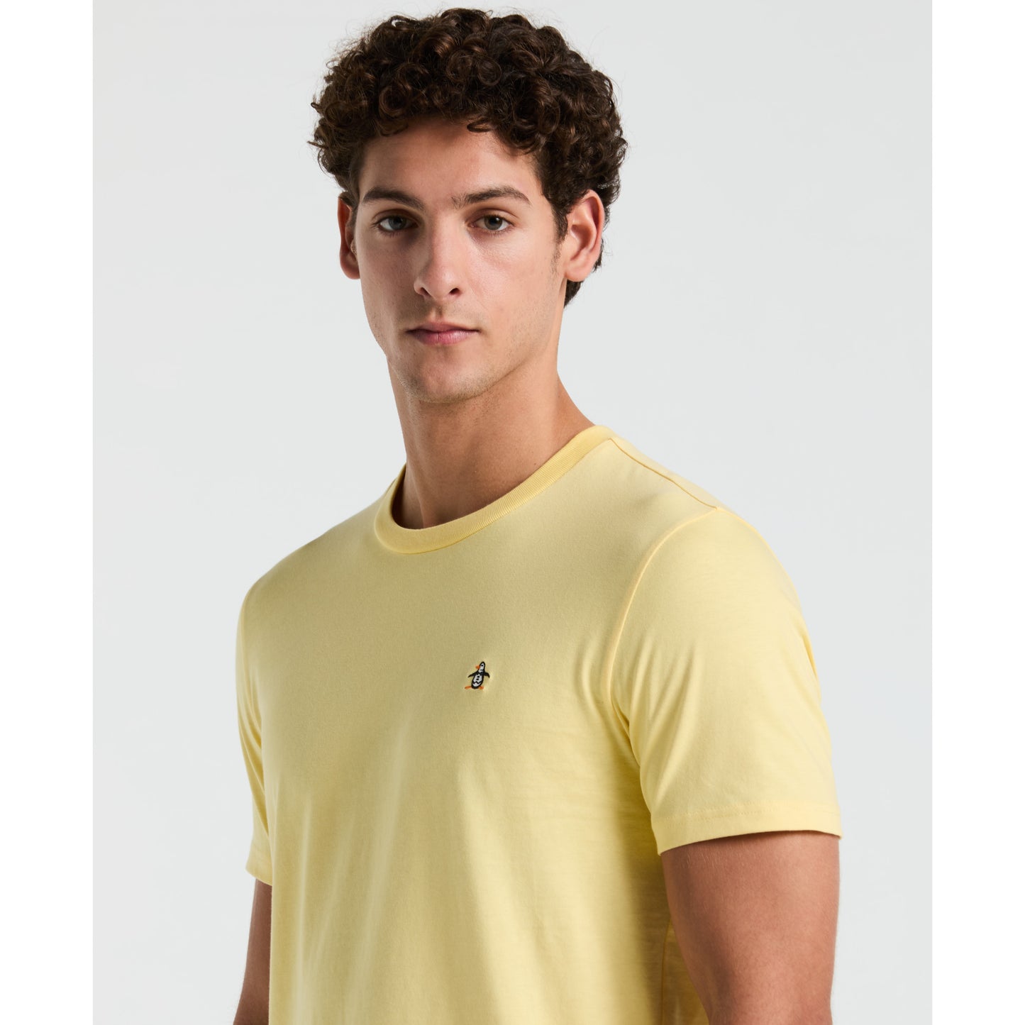 Original Penguin TV Pete Organic Cotton Short Sleeve Tee in Popcorn Yellow - ANTHEM