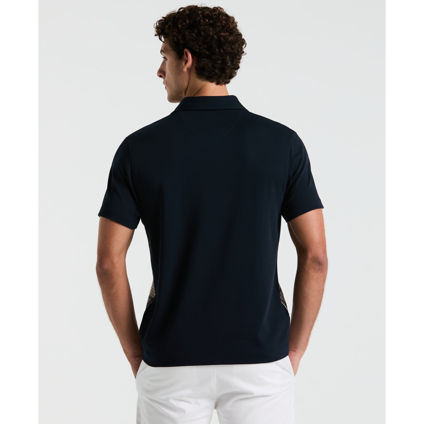 Original Penguin Interlock Plaid Short Sleeve Woven in Birch