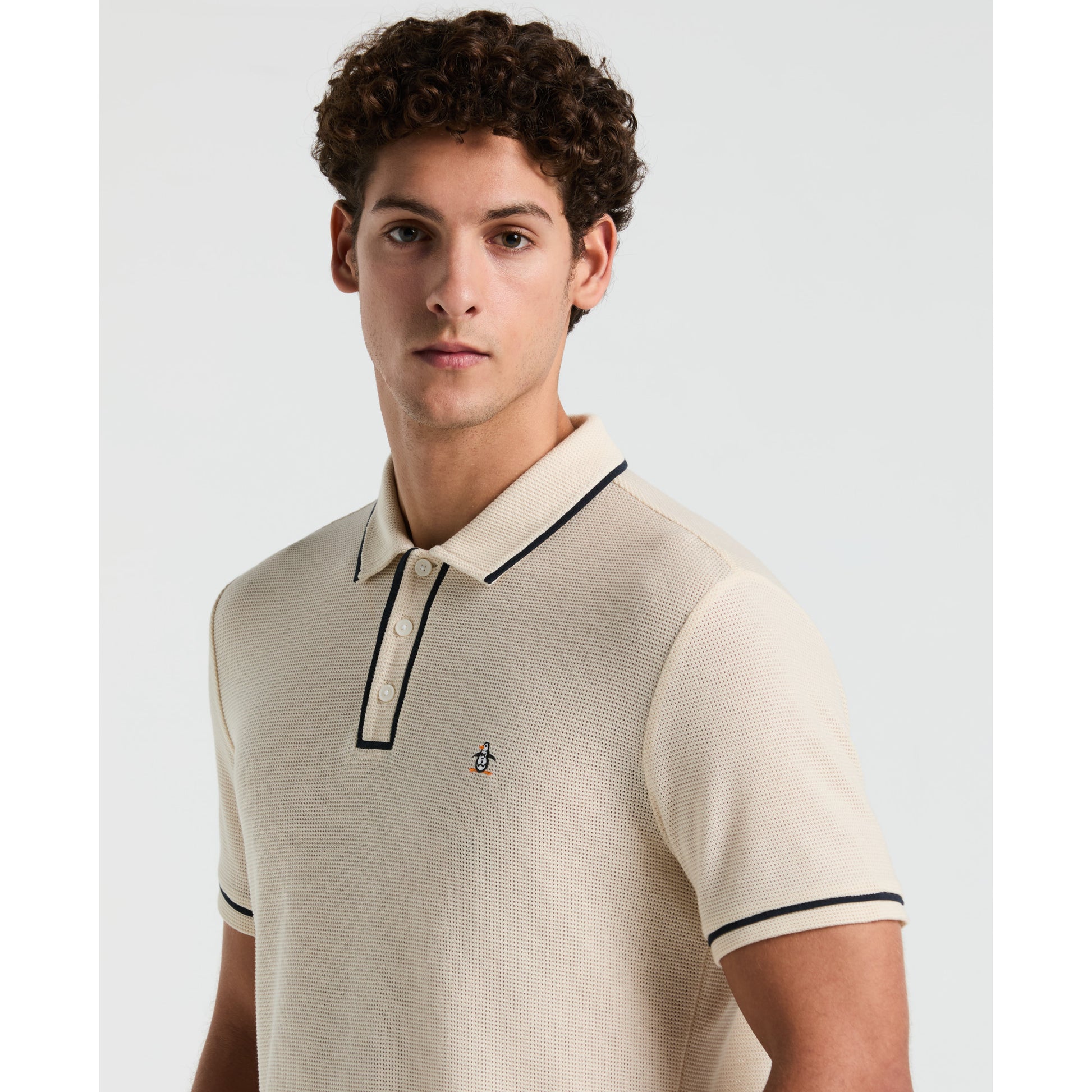 Original Penguin Organic Cotton Bentley Mesh Polo - ANTHEM