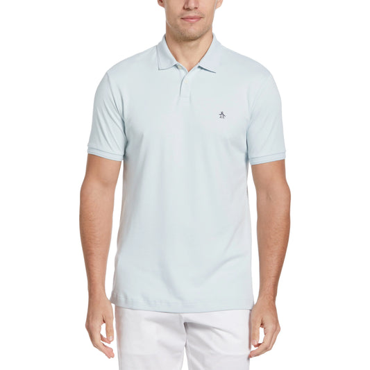 Original Penguin Organic Cotton Interlock Short Sleeve Daddy Polo Shirt – Ballad Blue - ANTHEM