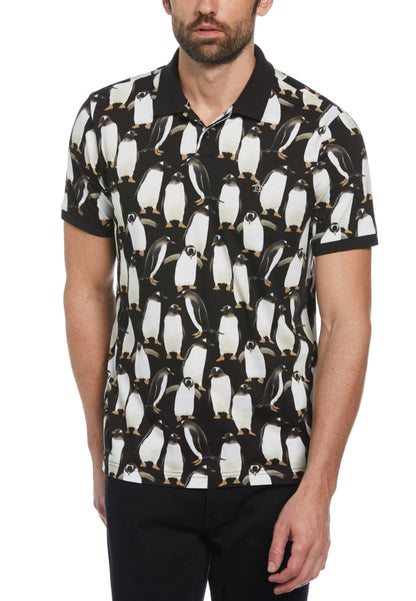 Original Penguin Jersey All Over Print Penguin Polo Shirt - ANTHEM
