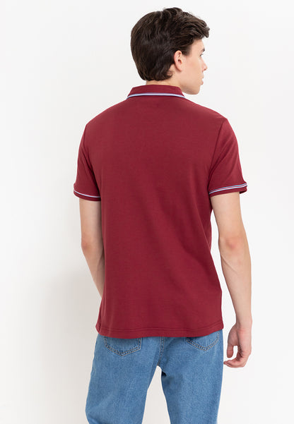 Original Penguin Knits 3D Earl Organic Interlock Polo - ANTHEM