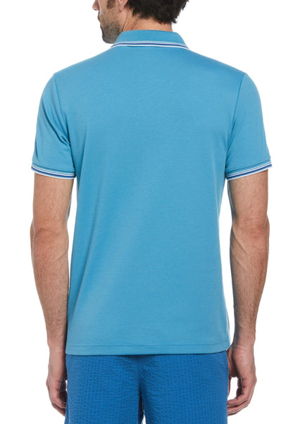 Original Penguin Jacquard Fron Interlock Polo Mini Lines - ANTHEM