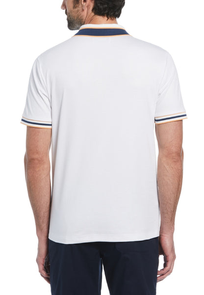 Original Penguin Organic Interlock Novelty Collar Polo - ANTHEM