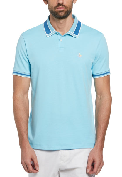 Original Penguin Organic Interlock Novelty Collar Polo - ANTHEM